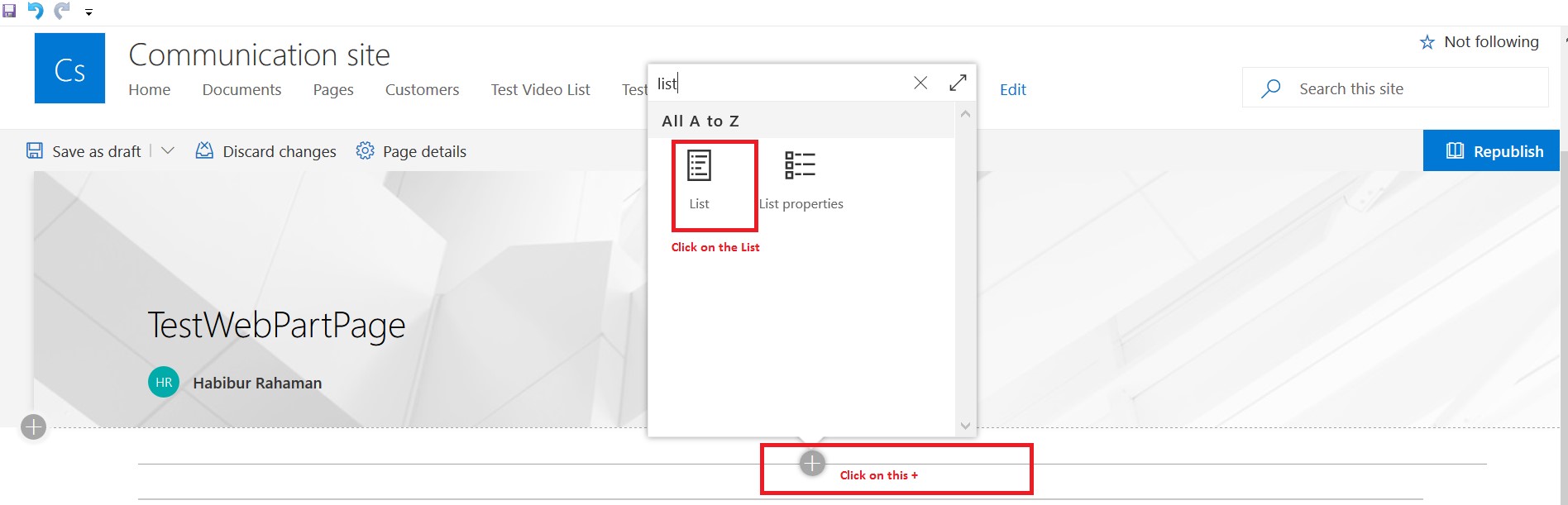 Connect list view web part in SharePoint Online