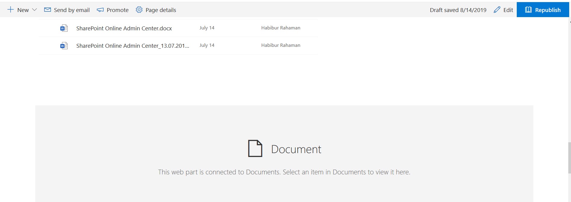 Configure file viewer web part in SharePoint Online