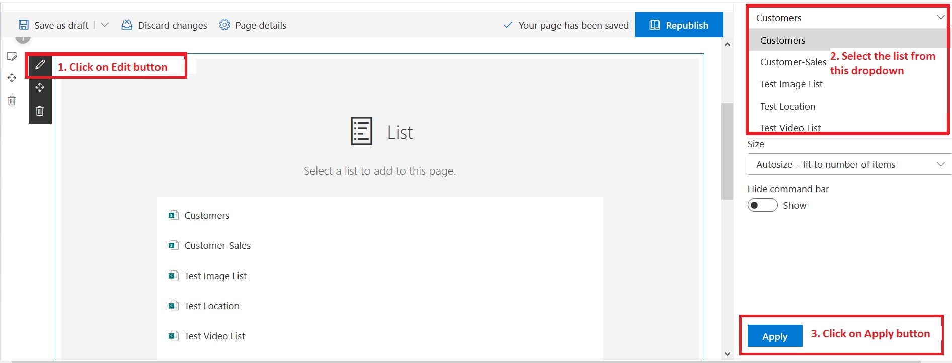 Display selected file using list view web part in SharePoint Online