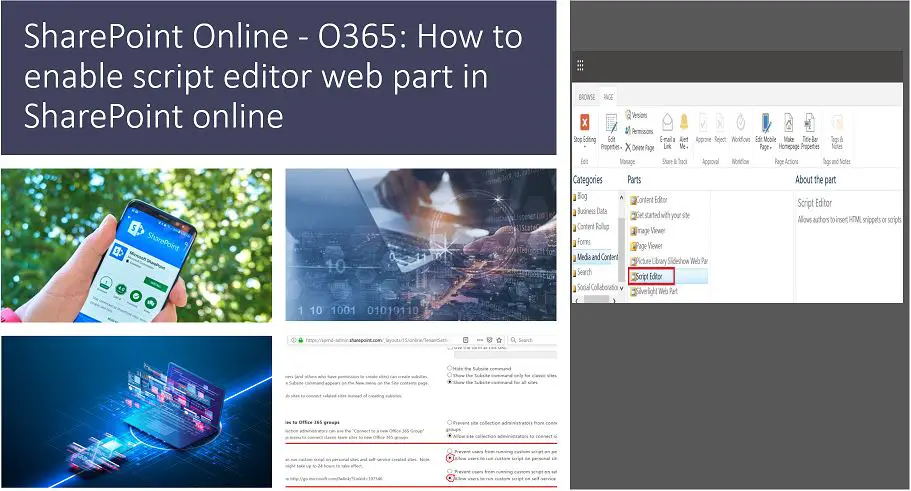 SharePoint Online - O365: How to enable script editor web part in SharePoint online