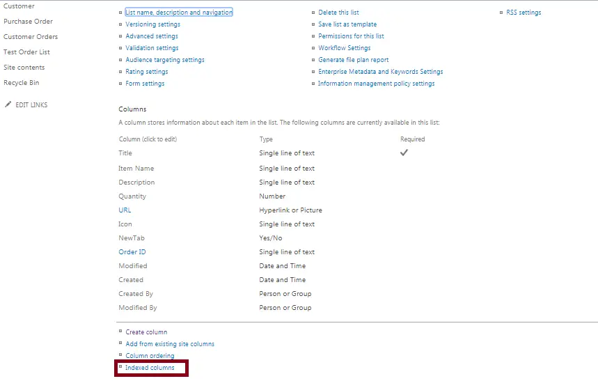 How to create index column in SharePoint Online list