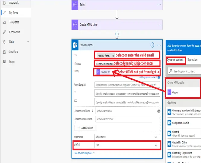 HTML Table in Power Automate: Best way to learn HTML table formatting ...