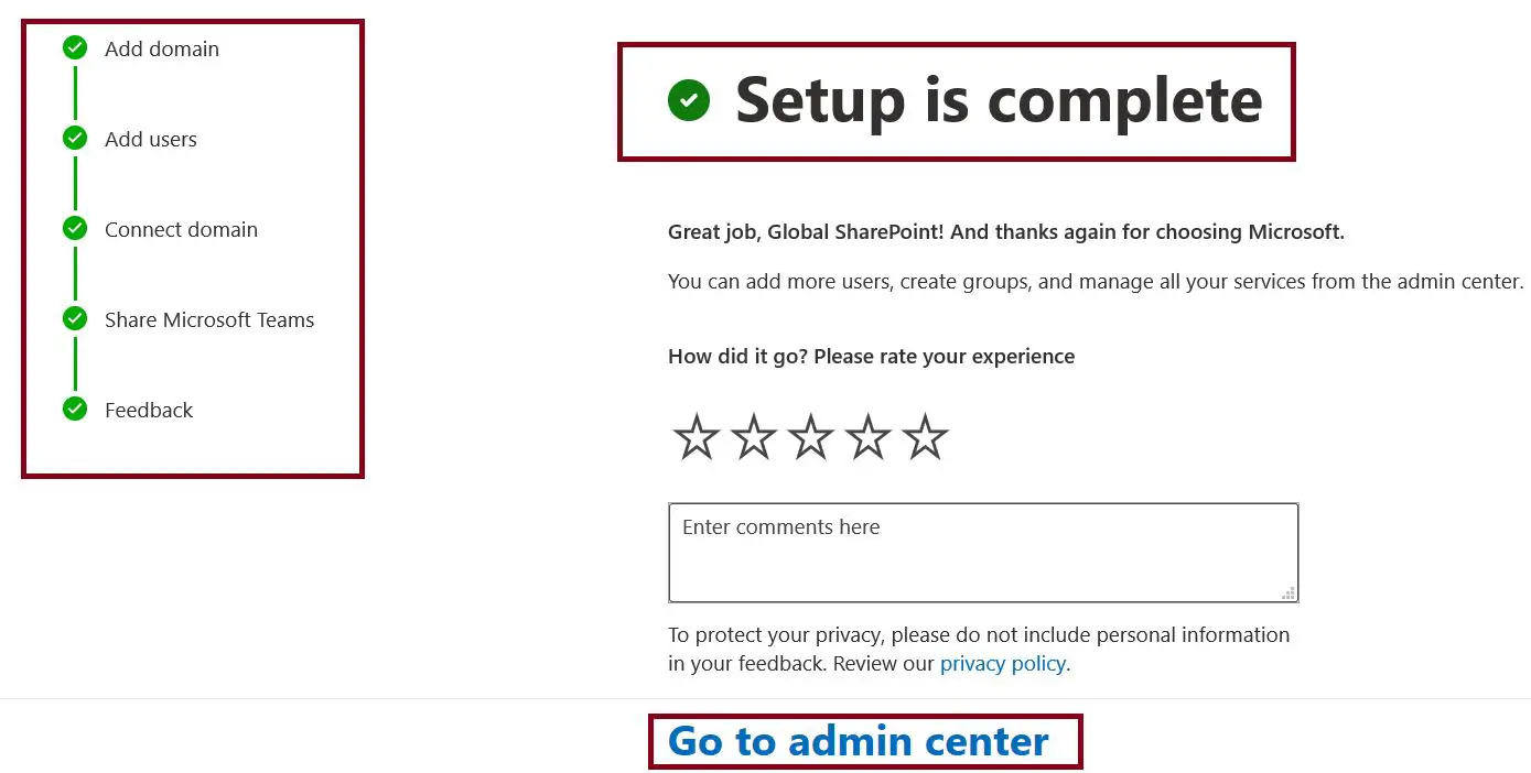 How to finish instantly setting up Microsoft Teams Exploratory in