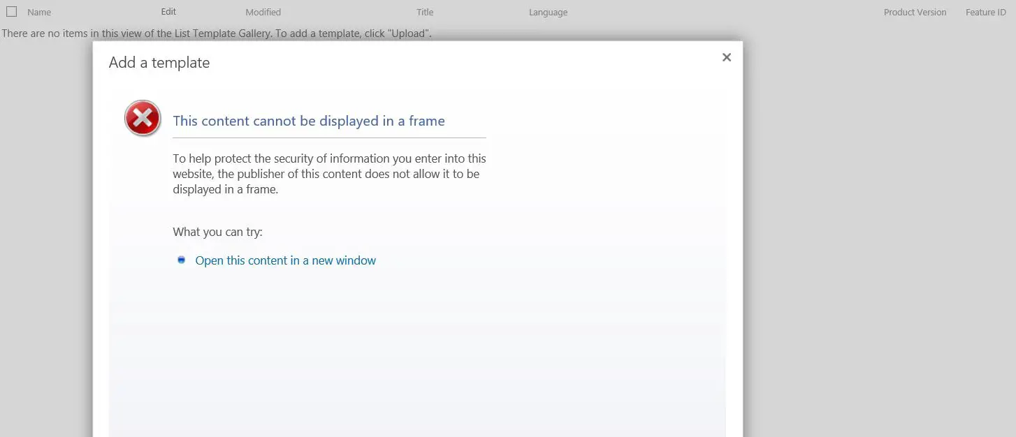 This content cannot be displayed in a frame To help protect the security of information you enter into this website, the publisher of this content does not allow it to be displayed in a frame