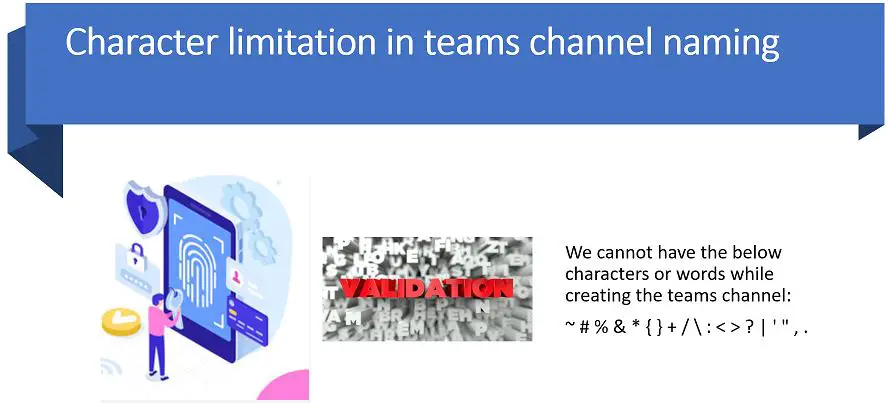 Character limitation in teams channel naming