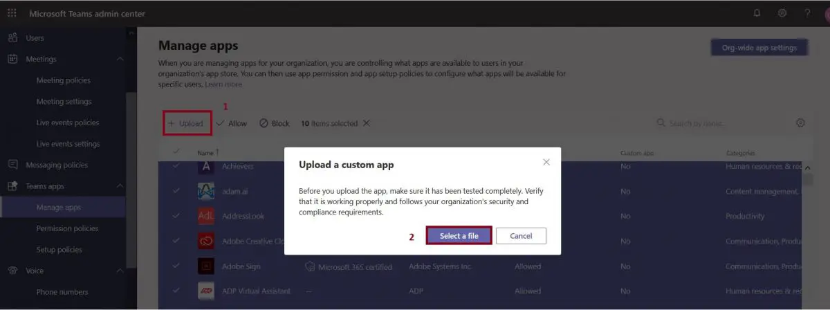 microsoft teams app store