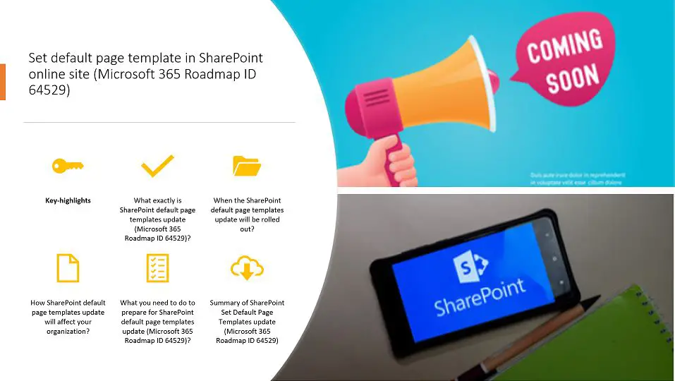 Set Default Page Template In Sharepoint Online Site Microsoft 365 Roadmap Id Global Sharepoint Diary