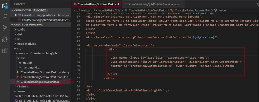 How to pass textbox entry in SPFx framework as a parameter - SharePoint ...