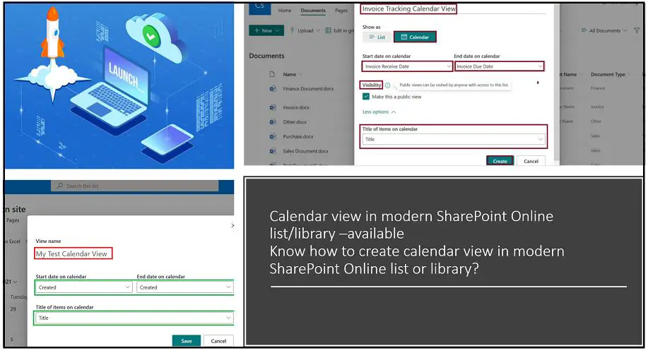Calendar view in modern SharePoint Online list library – launched