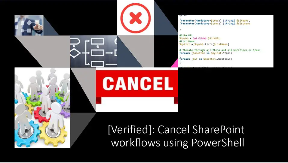How to cancel SharePoint workflows using PowerShell?