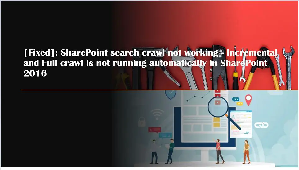 SharePoint search crawl not working - Incremental and Full crawl is not running automatically in SharePoint 2016