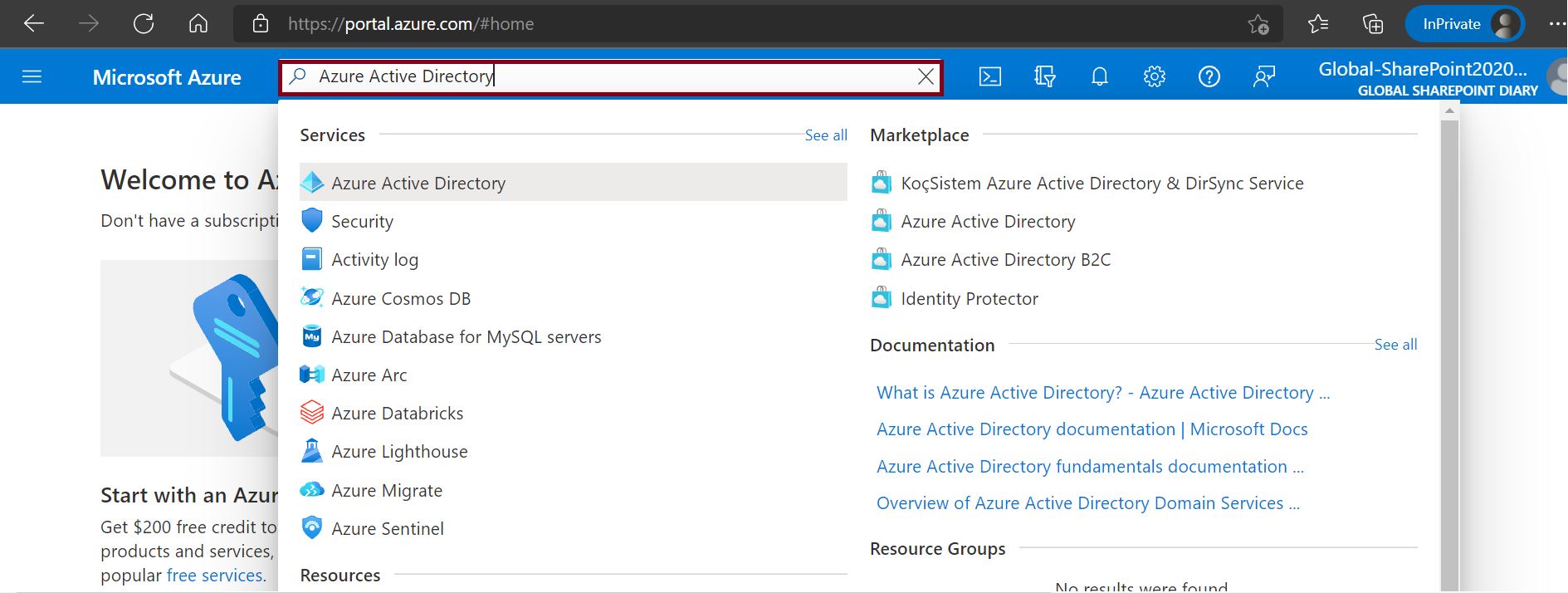 Get tenant id using PowerShell - Azure Active Directory in Office 365