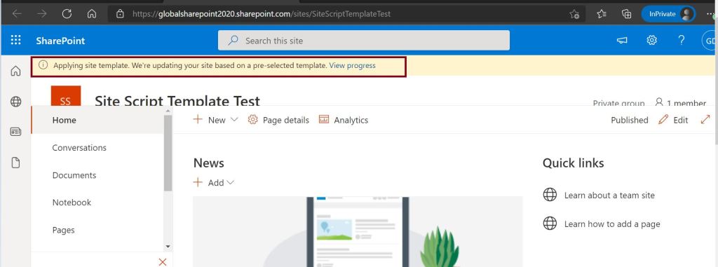 Create Custom Site Template In SharePoint Online Step By Step - Global ...