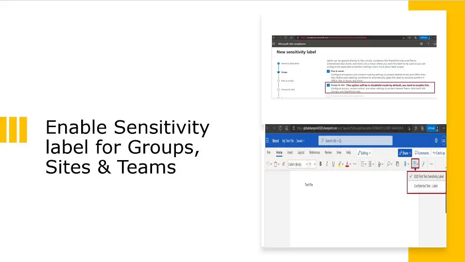 Enable Sensitivity label for Groups, Sites & Teams using PowerShell script