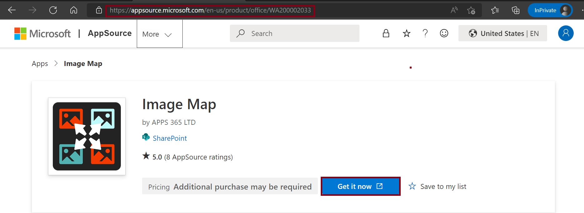 Add Image Map App to the SharePoint Online site