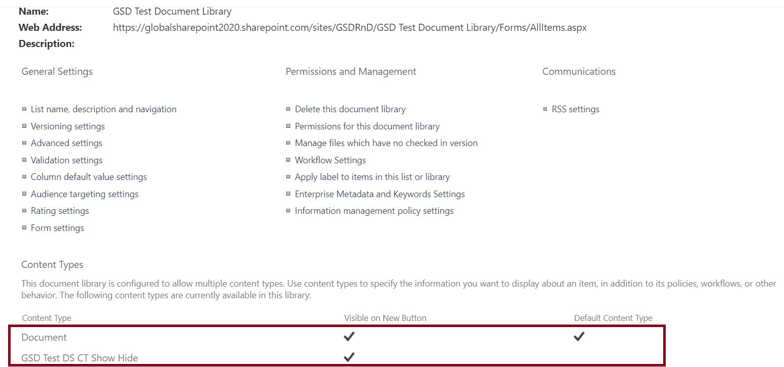 Document set content type in SharePoint online document library