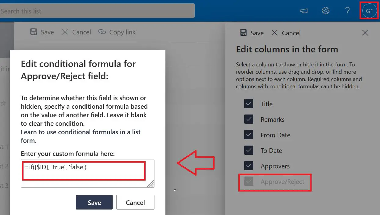 Edit Columns in SharePoint Online list with Contribute permission level - conditional formatting column