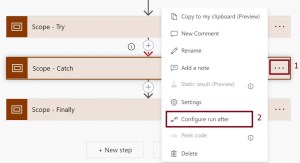 Exception handling in power automate using Try Catch Finally Scope - in ...