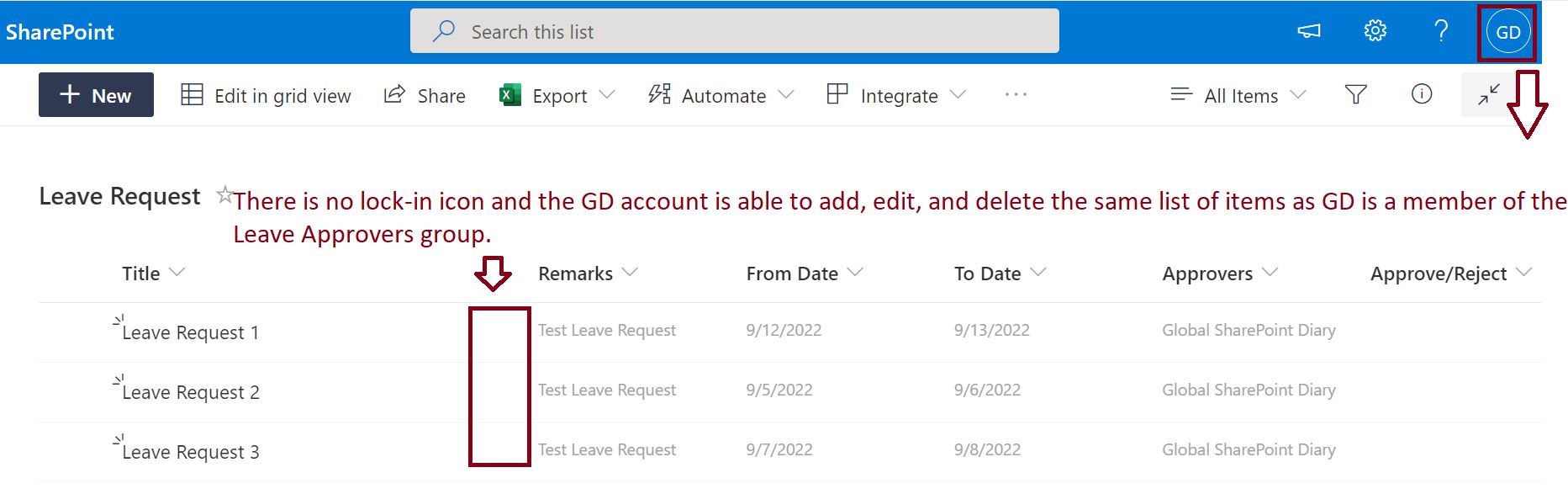 This cell is read only in SharePoint Online using Power Automate - update group permission