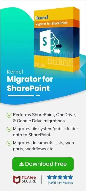 Kernel Migrator for SharePoint Tool