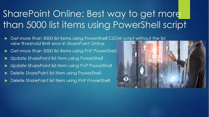 SharePoint Online - best way to get more than 5000 list items using PowerShell script